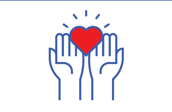 Hands with Heart Icon Hands with Heart Icon