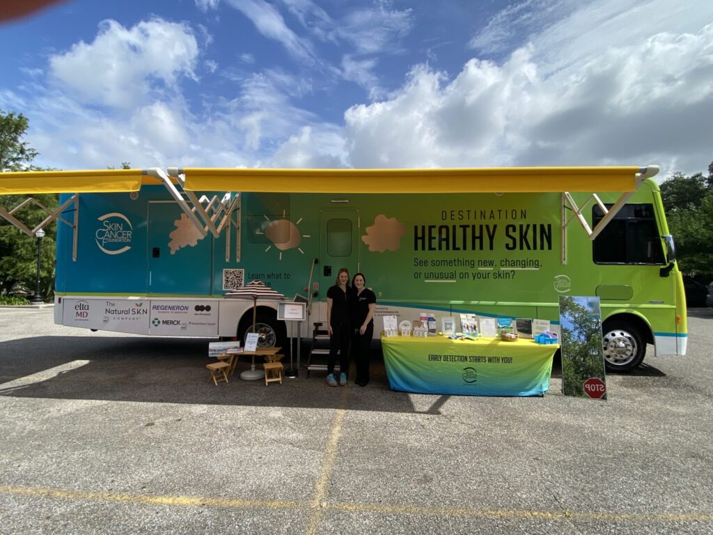 From April to July 2026, the Destination Healthy Skin free skin cancer screening and education program traveled down the East coast and all around the South. At the halfway point in the journey, volunteer providers screened more than 1,400 people.